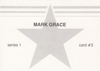1988 Red Stars Series 1 (unlicensed) #3 Mark Grace Back