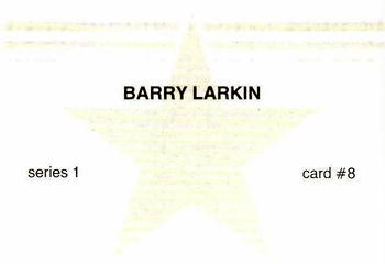 1988 Red Stars Series 1 (unlicensed) #8 Barry Larkin Back