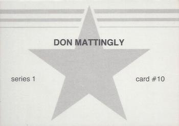1988 Red Stars Series 1 (unlicensed) #10 Don Mattingly Back