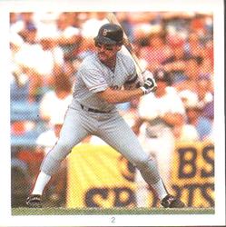 1991 Baseball's Best Hit Men Stickers #2 Wade Boggs Front