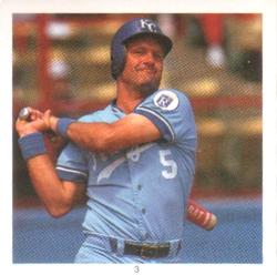 1991 Baseball's Best Hit Men Stickers #3 George Brett Front