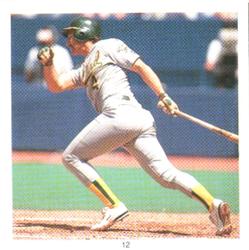 1991 Baseball's Best Hit Men Stickers #12 Carney Lansford Front