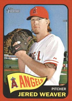 2014 Topps Heritage - Red Border #140 Jered Weaver Front