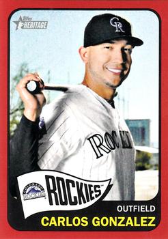 2014 Topps Heritage - Red Border #494 Carlos Gonzalez Front