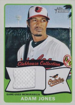 2014 Topps Heritage - Clubhouse Collection Relics #CCR-AJ Adam Jones Front