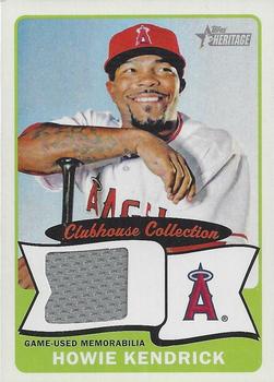 2014 Topps Heritage - Clubhouse Collection Relics #CCR-HK Howie Kendrick Front