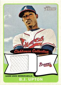2014 Topps Heritage - Clubhouse Collection Relics #CCR-BU B.J. Upton Front