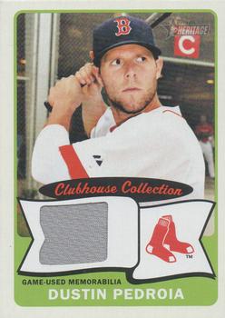 2014 Topps Heritage - Clubhouse Collection Relics #CCR-DP Dustin Pedroia Front
