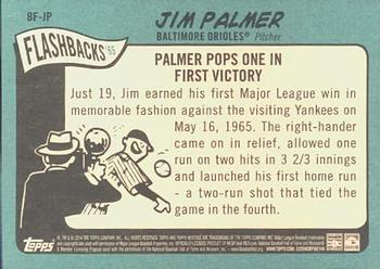 2014 Topps Heritage - Baseball Flashbacks #BF-JP Jim Palmer Back