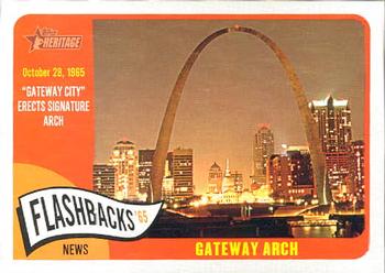 2014 Topps Heritage - News Flashbacks #NF-GA Gateway Arch Front