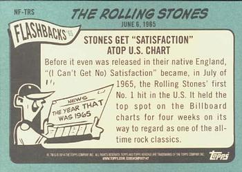 2014 Topps Heritage - News Flashbacks #NF-TRS The Rolling Stones Back