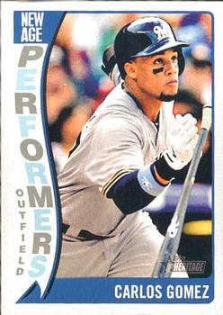 2014 Topps Heritage - New Age Performers #NAP-CG Carlos Gomez Front