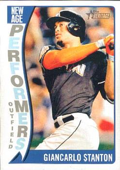 2014 Topps Heritage - New Age Performers #NAP-GS Giancarlo Stanton Front