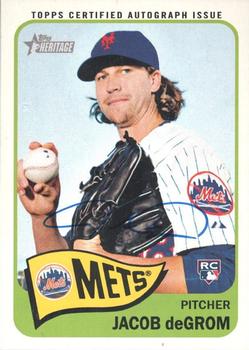 2014 Topps Heritage - Real One Autographs #ROA-JD Jacob deGrom Front