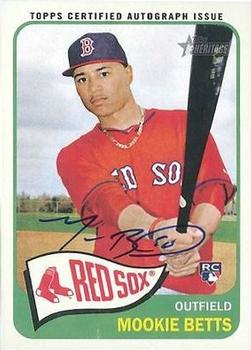 2014 Topps Heritage - Real One Autographs #ROA-MB Mookie Betts Front