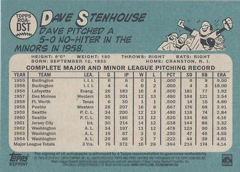 2014 Topps Heritage - Real One Autographs #ROA-DST Dave Stenhouse Back