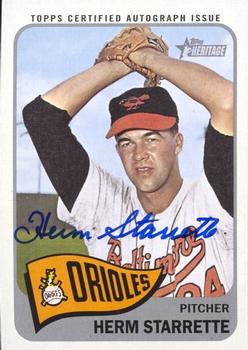 2014 Topps Heritage - Real One Autographs #ROA-HS Herm Starrette Front