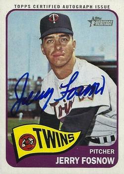 2014 Topps Heritage - Real One Autographs #ROA-JF Jerry Fosnow Front