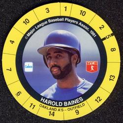 1991 Cadaco Discs #NNO Harold Baines Front