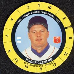 1991 Cadaco Discs #NNO Roger Clemens Front