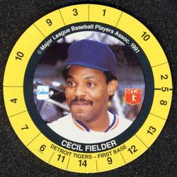 1991 Cadaco Discs #NNO Cecil Fielder Front