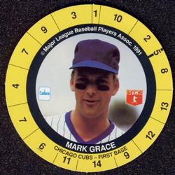1991 Cadaco Discs #NNO Mark Grace Front