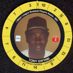 1991 Cadaco Discs #NNO Tony Gwynn Front