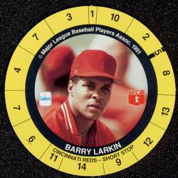 1991 Cadaco Discs #NNO Barry Larkin Front