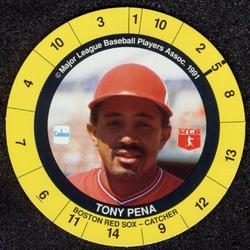1991 Cadaco Discs #NNO Tony Pena Front