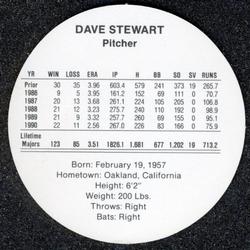 1991 Cadaco Discs #NNO Dave Stewart Back