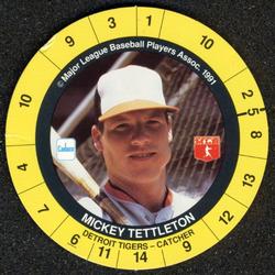 1991 Cadaco Discs #NNO Mickey Tettleton Front