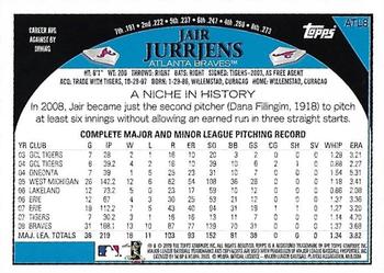 2009 Topps Atlanta Braves #ATL8 Jair Jurrjens Back