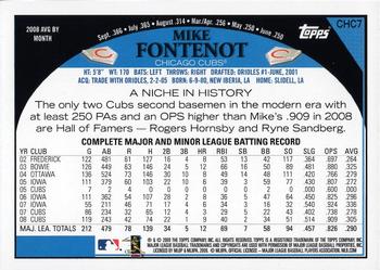 2009 Topps Chicago Cubs #CHC7 Mike Fontenot Back