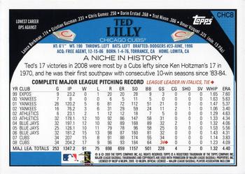 2009 Topps Chicago Cubs #CHC8 Ted Lilly Back