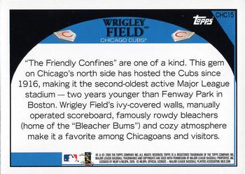 2009 Topps Chicago Cubs #CHC15 Wrigley Field Back