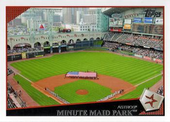 2009 Topps Houston Astros #HOU15 Minute Maid Park Front