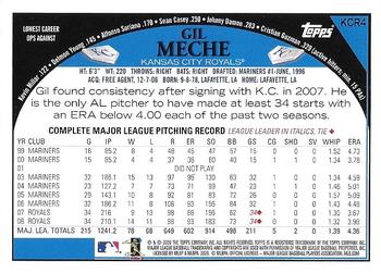 2009 Topps Kansas City Royals #KCR4 Gil Meche Back