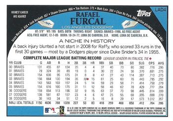 2009 Topps Los Angeles Dodgers #LAD4 Rafael Furcal Back