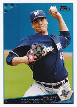 2009 Topps Milwaukee Brewers #MIL8 Manny Parra Front