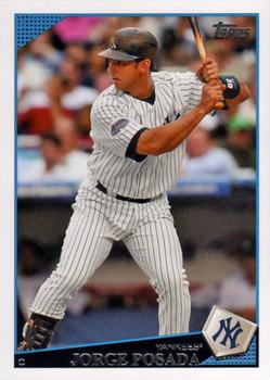 2009 Topps New York Yankees #NYY7 Jorge Posada Front