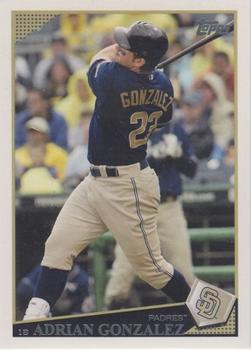 2009 Topps San Diego Padres #SDP1 Adrian Gonzalez Front