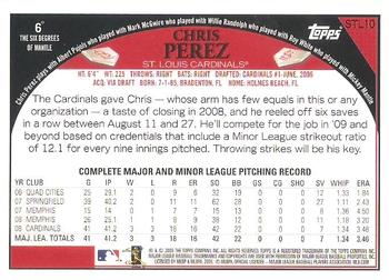 2009 Topps St. Louis Cardinals #STL10 Chris Perez Back