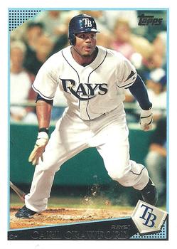 2009 Topps Tampa Bay Rays #TBR3 Carl Crawford Front