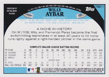 2009 Topps Tampa Bay Rays #TBR11 Willy Aybar Back