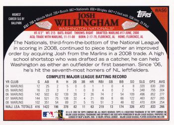 2009 Topps Washington Nationals #WAS6 Josh Willingham Back