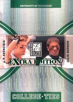 2007 Donruss Elite Extra Edition - College Ties #CT-3 J.P. Arencibia / Julio Borbon Front