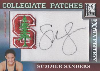 2007 Donruss Elite Extra Edition - Collegiate Patches #CP-SS Summer Sanders Front