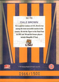 2007 Donruss Elite Extra Edition - School Colors #SC-19 Dale Brown Back