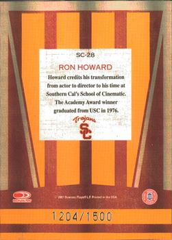 2007 Donruss Elite Extra Edition - School Colors #SC-28 Ron Howard Back