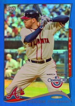 2014 Topps Opening Day - Blue #5 Freddie Freeman Front